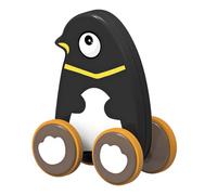 Tirez le jouet, pousser le jouet, Mignon push-pull en forme d'animal, différents styles de jeu, pneus silencieux, jouets éducatifs pour marcher et équilibrer, promuov