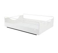 Tirez le Tiroir en Acier en Carbone Net de Cuisine avec Conception Coulissante Silencieuse pour Facile A - Idéal pour le Rangement de la Chape et du Garde-manger (Moyen) (Grande taille) (Moyen)