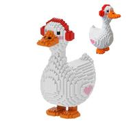Tirff Casque Audio Cygne Jeu de Construction, Figurine de Canard, Adorable Modèle à Construire, Mini-Jeu de Construction pour Adultes, Alliant Défi et Style - 3500 Pièces