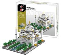 Tirff Ensemble de Blocs de Construction du Le Taj Mahal, Ensemble de Construction d'architecture de renommée Mondiale Nano Micro Blocs Jouets Cadeau pour Adultes, 2169 pièces