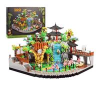 Tirff Kit de Blocs de Construction de Zoo, Ensemble de Construction de Parc Animalier, Ensemble de Jeu de Construction MOC, idée de Cadeau d'anniversaire pour Enfants Filles Garçons - 5000 pièces