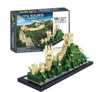 Tirff La Grande Muraille Architecture Maquette, 1202 Pcs Ancienne Scène de Rue Chinoise, Mini Nano Blocs, Set de Construction et Modèle de Collection pour Adultes, Non Compatible avec Lgo