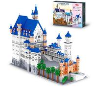 Tirff Neuschwanstein Castle Princess Castle House Kit, 11810 Clamp Building Blocks, Modulaire Building Micro Diamond Particles Non Compatible avec Lego
