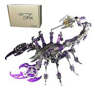 Tirff Puzzle 3D en Métal, Puzzle 3D en Metal Laser Cut Puzzles, Maquette Roi Scorpion, Jouet de Construction pour Enfants et Adultes, 454 Pièces (Violet)