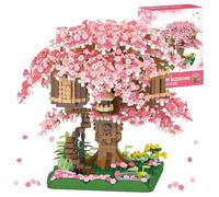 Tirff Sakura Arbre Maison Construire Bloc, 2028 Pièces Ensemble de Construction Cabane dans Les Arbres, Sakura Botanical Collection Building Set pour Adultes, Not Compatible with Lgo