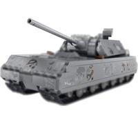 Tirff Technic Char Militaire Tank, 2127 Pièces World War II German Panzer VIII Maus Tank Militaire Blocs de Construction avec 5 Figurines, Char Jeu de Construction, Objets de Collection Exclusifs