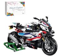 Tirff Technik Moto de Blocs de Construction pour BMW M 1000 RR, 912 Pièces MOC Jeu de Construction, Modèle de Moto À Collectionner Blocs de Construction Modèle Compatible avec Lgo