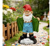 Tirifer Nain de Jardin Grande Taille de 21 cm, Sculpture d'extérieur en polyrésine, Figurine de Jardin, décoration de Jardin, pelouse, Cour, Balcon, Porche, terrasse