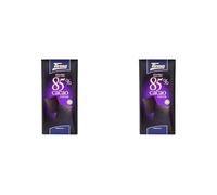 Tirma 85% Barre de chocolat noir 125g | 85% de cacao | Sans Gluten | Chocolat Vegétalien | Sans OGM | Ingrédients Naturels | Cadeau Chocolat Noir (Lot de 2)