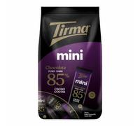Tirma 85% de cacao Chocolat noir en format mini 180g | 1 sachet cadeau - 18 unités | Convient aux Végétaliens | Sans Gluten | Barres de la taille d'une bouchée | Emballage individuel