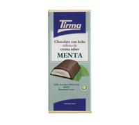 Tirma Barre de Chocolat au Lait Fourrée à la Crème de Menthe 110 g | Chocolat Crémeux et Rafraîchissant | Saveur Menthe | Dessert, Snack et Confiserie Gourmande