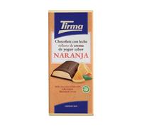 Tirma Barre de chocolat au lait fourrée à la crème de yaourt et à l'orange 103g | Chocolat crémeux aux agrumes | Dessert au chocolat ou en-cas sucré | Chocolat pour enfants
