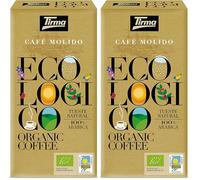 Tirma Café Moulu Biologique 250g | 100% Arabica | Café Espagnol Premium | Torréfaction Naturelle | Haute Teneur en Antioxydants | Pour Presse Française, Filtre, Goutte à Goutte, Aeropress ou Moka Pot