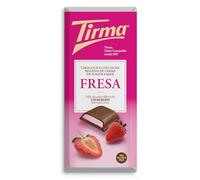 Tirma Chocolat au Lait Fourré à la Crème de Yaourt Barre de Chocolat Aromatisée à la Fraise 103g | Chocolat Crémeux | En-cas Sucré | Dessert au Chocolat