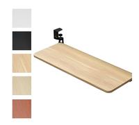 Tiroir à clavier en bois pour ordinateur sous le bureau, gain de place et facile à installer, idéal pour écrire et taper (noyer, 52 x 25 cm)