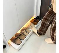 Tiroir à Ouverture par Pression Tiroir à Chaussures de Cabinet Push Open, Ouvrir et Fermer les Tiroirs de Cabinet avec une Seule Pression, Tiroir Pop Out Release(White,WxD-71x31cm(28x12 1/4"))