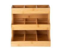 Tiroir à thé en bois - Support à thé pour station à café - Support de rangement pour tiroir - Récipient pour station de café - Paquets de sucre - Petits paquets de café - Porte-sachets de sucre