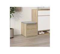 vidaXL Coffre de rangement d'outils Chêne Sonoma Bois d'ingénierie 40,5x40x40 cm