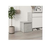 Tiroir boîte Gris béton 40,5x40x40 cm Bois d'ingénierie 808778