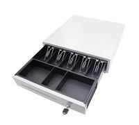 tiroir-Caisse, Caisses enregistreuses compactes à Ouverture Manuelle ou Automatique for supermarchés et Restaurants(Bianco)