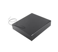 Tiroir-caisse robuste avec interface RJ11 pour système POS - Caisse enregistreuse en acier renforcé avec 4 grilles à billets et plateau à pièces réglable - Serrure à clé à trois (Noire)