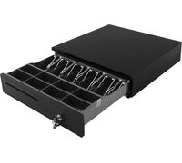 Tiroir-caisse, serrure à 3 positions, design de table, noir