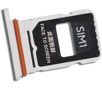 Tiroir Carte Double SIM de Rechange pour Xiaomi Poco M8 Pro 5G, Argenté