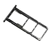 Tiroir Carte Dual SIM et Support Micro-SD pour Huawei Y5 2019, Piece de Remplacement Original, Minuit Noir