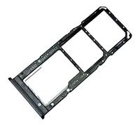 Tiroir Carte Dual SIM et Support Micro-SD pour Samsung Galaxy A12, Piece de Remplacement Original, Noir