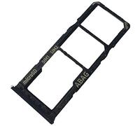 Tiroir Carte Dual SIM et Support Micro-SD pour Samsung Galaxy A21s, Piece de Remplacement Original, Noir