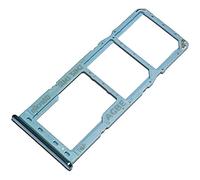 Tiroir Carte Dual SIM et Support Micro-SD pour Samsung Galaxy A32 4G, Piece de Remplacement Original, Bleu