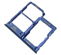 Tiroir Carte Dual SIM et Support Micro-SD pour Samsung Galaxy A41, Piece de Remplacement Original, Bleu