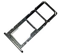 Tiroir Carte Dual SIM et Support SD pour Samsung Galaxy A02s A025F/DS, Piece de Remplacement Original, Noir