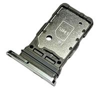 Tiroir Carte Dual SIM pour Samsung Galaxy S21 5G (G991B, G991B-DS), Piece de Remplacement Original, Blanc