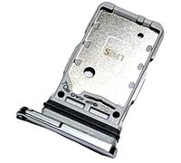 Tiroir Carte Dual SIM pour Samsung Galaxy S21 Ultra 5G, Piece de Remplacement Original, Argenté