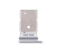 Tiroir Carte SIM Compatible pour Galaxy S25 Ultra Dual Nano Argent