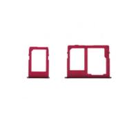 Tiroir Carte Sim Et Micro Sd Pour Samsung Galaxy J4 Plus/J6 Plus Double Sim Rouge