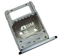 Tiroir Carte SIM et Support Micro-SD pour Samsung Galaxy Tab S7+, Piece de Remplacement Original, Noir