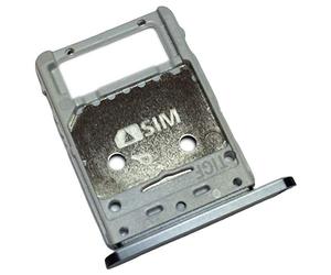 Tiroir Carte SIM et Support Micro-SD pour Samsung Galaxy Tab S7+, Piece de Remplacement Original, Noir