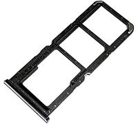 Tiroir Carte SIM pour Oppo A54 5G (CPH2195), Dual-Nano-SIM + Micro-SD, Remplacement Original, Argenté