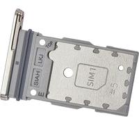 Tiroir Carte SIM pour Samsung Galaxy S23 Ultra (SM-S918B/DS), Slot Dual-Nano-SIM, Remplacement Original, Crème