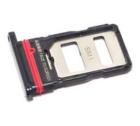 Tiroir Carte SIM pour Xiaomi 11T (21081111RG, Dual-Nano-SIM), Remplacement Original, Gris Foncé