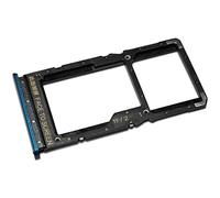 Tiroir Carte SIM pour Xiaomi Redmi Note 10 5G (M2103K19G) + Support microSD, Remplacement Original, Bleu Nuit