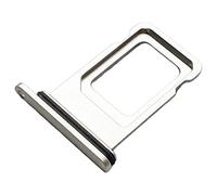 Tiroir Carte Single Nano SIM pour Apple iPhone 11 (A2221), Piece de Remplacement Original, Blanc