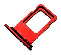 Tiroir Carte Single Nano SIM pour Apple iPhone 11 (A2221), Piece de Remplacement Original, Rouge