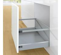 Tiroir casserolier en kit - hauteur 94 (282 mm avec bandeaux) - Décor : Blanc - Longueur : 400 mm - HETTICH