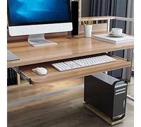Tiroir clavier ergonomique sous le bureau, support coulissant en bois, longueur du rail de 36 cm, largeur réglable 54/60/70 cm, profondeur 27 cm pour une utilisation à domicile ou au bureau