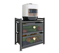 Tiroir coulissant à 2 niveaux en acier carbone sous évier pour un accès facile, solution de rangement élégante et fonctionnelle pour armoires de cuisine ou de salle de bain