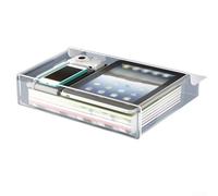 Tiroir coulissant sous le bureau pour ranger des documents, des outils et des essentiels quotidiens avec bords arrondis pour plus de sécurité (transparent)