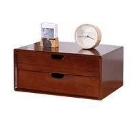 Tiroir de bureau en bois pour fournitures de bureau et scolaires - Classeur A4 avec tiroir 4 tailles et 3 couleurs - Solution de rangement élégante pour un espace de travail sans encombrement